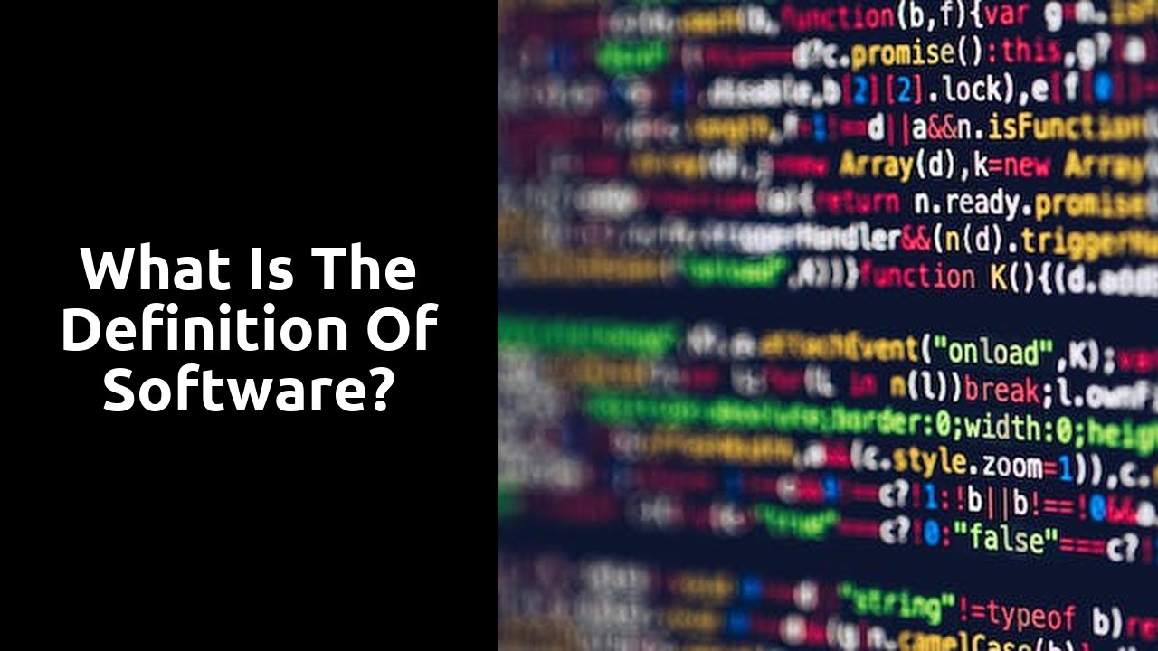 What is the definition of software?