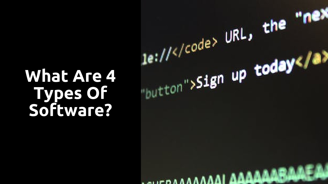 What are 4 types of software?